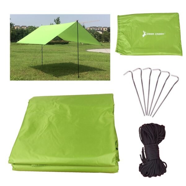1b59c2dadebbfdd09d8180622f26f934 Deer Creek 400 x 500cm Flysheet Polyester Light Green