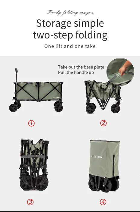 Blackdeer Large Folding Wagon Max (Sand Brown)